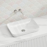 Lukka Kliff 520x340x150mm Rectangle Inset Ceramic Basin Variant Colour Available