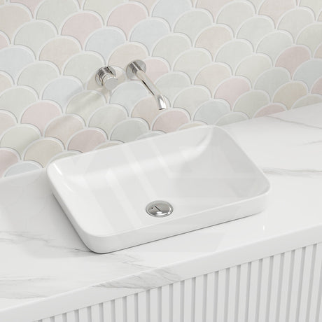 Lukka Kliff 520x340x150mm Rectangle Inset Ceramic Basin Variant Colour Available