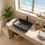 Lukka Kliff Rectangle Inset Ceramic Basin 520x340x150mm - Variant Colour