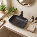 Lukka Kliff Rectangle Inset Ceramic Basin 520x340x150mm - Variant Colour