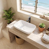 Lukka Kliff Rectangle Inset Ceramic Basin 520x340x150mm - Variant Colour