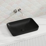 Lukka Kliff 520x340x150mm Rectangle Inset Ceramic Basin Variant Colour Available