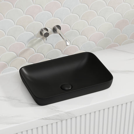Lukka Kliff 520x340x150mm Rectangle Inset Ceramic Basin Variant Colour Available