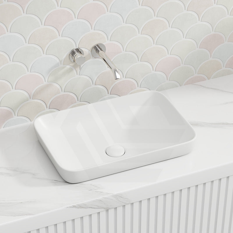 Lukka Kliff 520x340x150mm Rectangle Inset Ceramic Basin Variant Colour Available