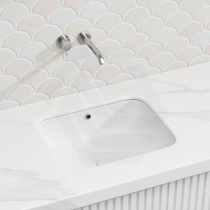 Lukka Kliff Matt White Ceramic Basin