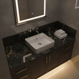 Lukka Kliff Ceramic Above Counter/Wall Hung Basin Tap Hole Available 417x427x125mm - Gloss White