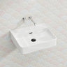 Lukka Kliff Ceramic Wall Hung/Above Counter Basin Tap Hole Available 515x425x135mm - Gloss/Matt White