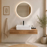 Lukka Kliff Ceramic Wall Hung/Above Counter Basin Tap Hole Available 515x425x135mm - Gloss/Matt White