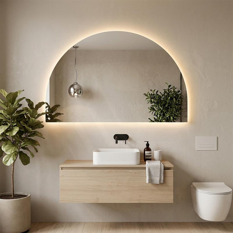 1200/1500mm Lukka Arco LED Mirror Touchless Sensor - MyHomeware