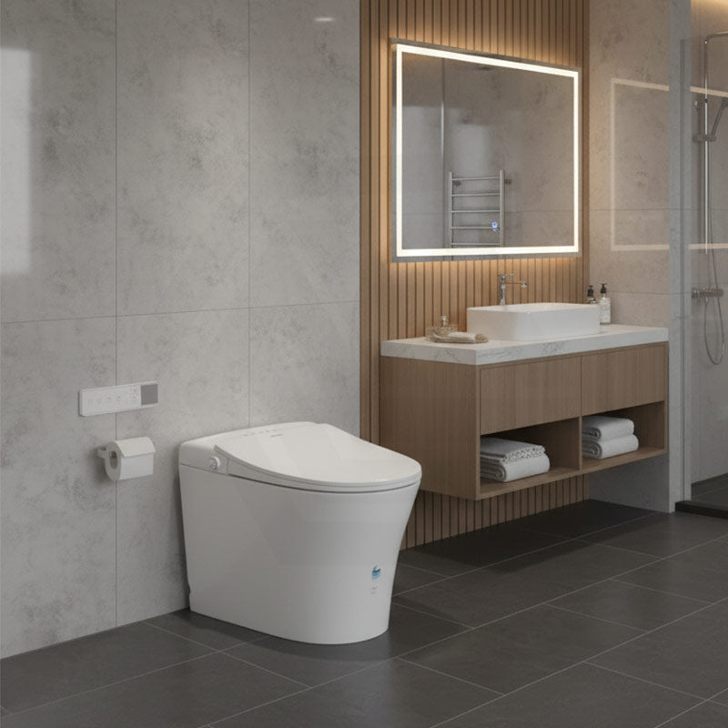 Lukka Ceramic Back to Wall Smart Toilet 684x408x474mm - Gloss White