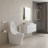 Lukka Ceramic Back to Wall Smart Toilet 684x408x474mm - Gloss White