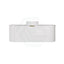 600-1800mm Lukka Agena Matt White/Black Wall Hung Bathroom Fluted PVC Vanity with Soft Closing Drawers Curve Edge