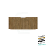 Lukka Agena 600-1800mm Costal Oak Fluted Wood Grain Wall Hung Vanity with Multi-colour handle and with/without Top