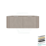 Lukka Agena 600-1800mm Costal Oak Fluted Wood Grain Wall Hung Vanity with Multi-colour handle and with/without Top