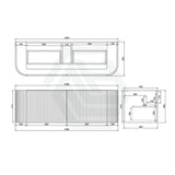 600-1800Mm Ceto Avalon Matt White Wall Hung Bathroom Pvc Vanity With Soft Closing Drawers Curve Edge