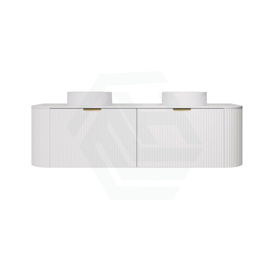 Lukka Agena 1500mm wall hung vanity in Matt White