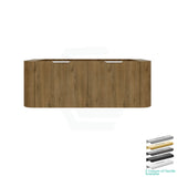Lukka Agena 600-1800mm Prime Oak Fluted Wood Grain Wall Hung Vanity with Soft Closing Drawers