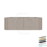 Lukka Agena 600-1800mm Costal Oak Fluted Wood Grain Wall Hung Vanity with Multi-colour handle and with/without Top