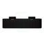 600-1800mm Lukka Agena Matt White/Black Wall Hung Bathroom Fluted PVC Vanity with Soft Closing Drawers Curve Edge