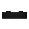 600-1800mm Lukka Agena Matt White/Black Wall Hung Bathroom Fluted PVC Vanity with Soft Closing Drawers Curve Edge