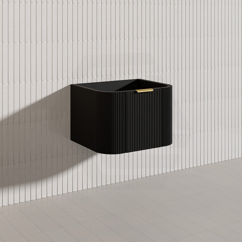 600mm  Lukka Agena Fluted Wall Hung Vanity with Soft Closing Drawers Variant Colour Available