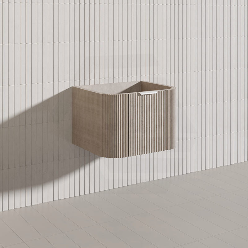 600mm  Lukka Agena Fluted Wall Hung Vanity with Soft Closing Drawers Variant Colour Available