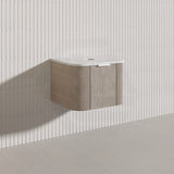 600mm  Lukka Agena Fluted Wall Hung Vanity with Soft Closing Drawers Variant Colour Available