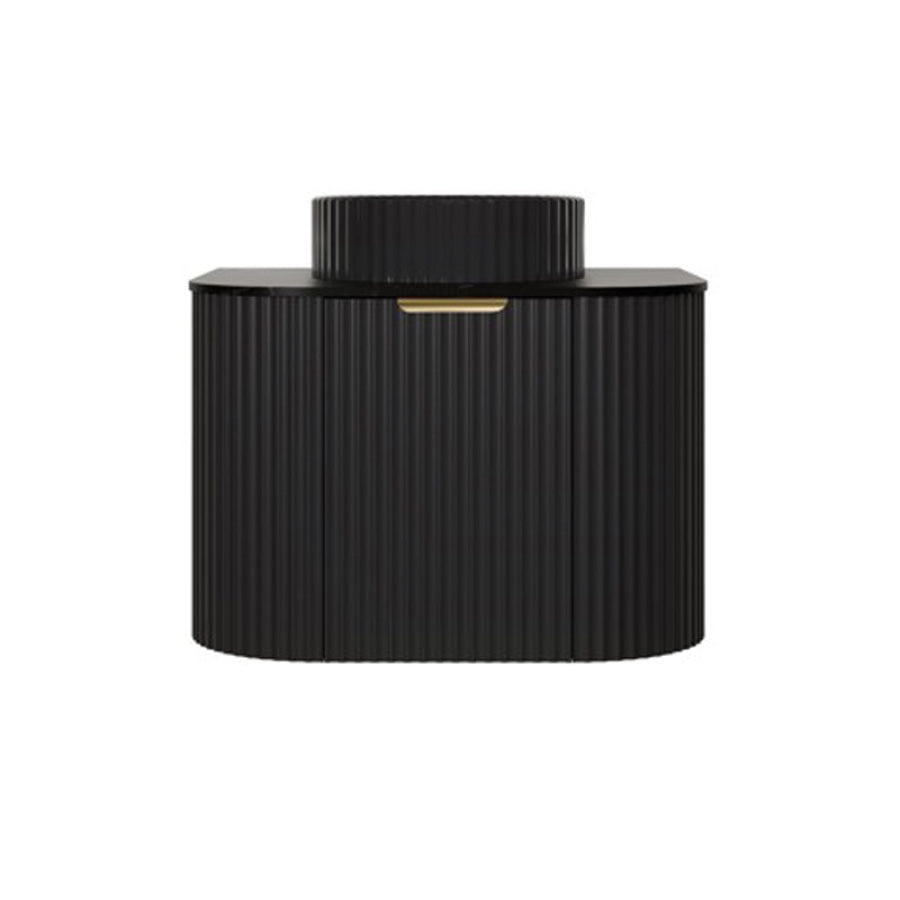 Lukka Agena 600mm wall hung vanity in Matt Black