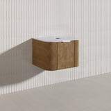600mm  Lukka Agena Fluted Wall Hung Vanity with Soft Closing Drawers Variant Colour Available