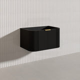 750mm  Lukka Agena Fluted Wall Hung Vanity with Soft Closing Drawers Variant Colour Available