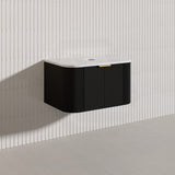 750mm  Lukka Agena Fluted Wall Hung Vanity with Soft Closing Drawers Variant Colour Available