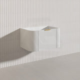 750mm  Lukka Agena Fluted Wall Hung Vanity with Soft Closing Drawers Variant Colour Available
