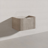 750mm  Lukka Agena Fluted Wall Hung Vanity with Soft Closing Drawers Variant Colour Available