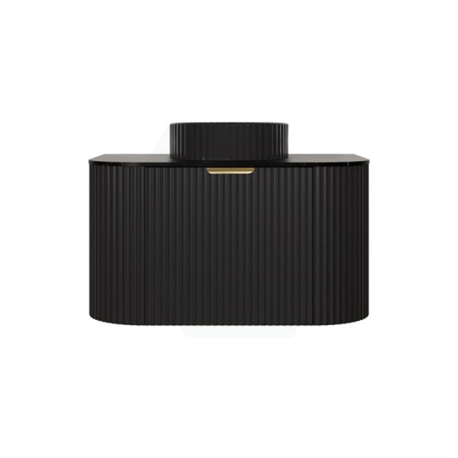 Lukka Agena 750mm wall hung vanity in Matt Black