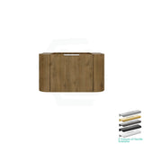 Lukka Agena 600-1800mm Prime Oak Fluted Wood Grain Wall Hung Vanity with Soft Closing Drawers