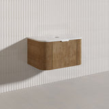 750mm  Lukka Agena Fluted Wall Hung Vanity with Soft Closing Drawers Variant Colour Available