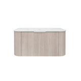 Lukka Agena 600-1800mm Costal Oak Fluted Wood Grain Wall Hung Vanity with Multi-colour handle and with/without Top