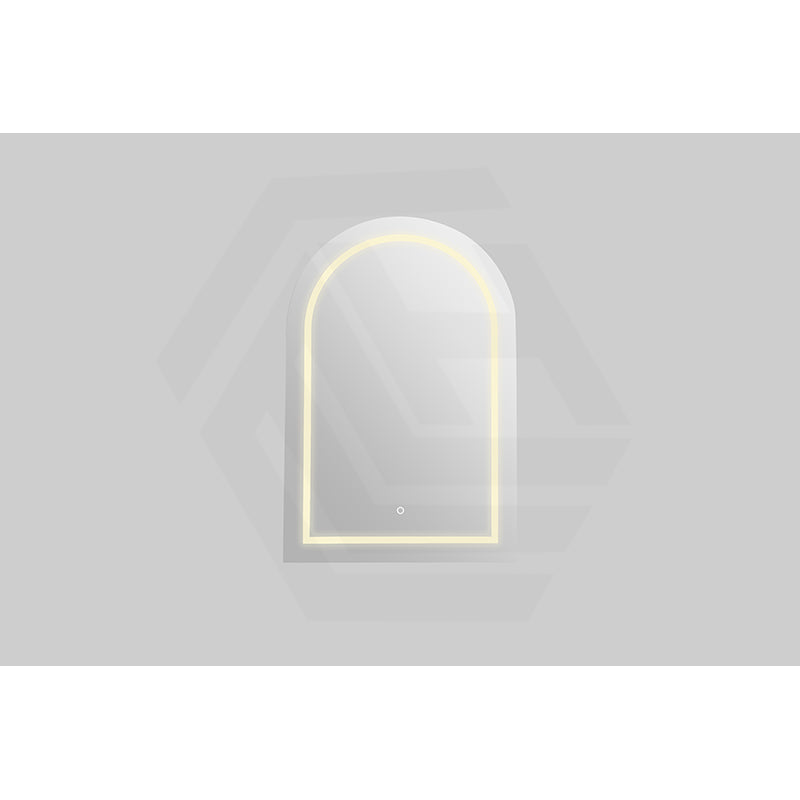 600x900x155mm Lukka Allison Frontlit LED Mirror Arch Shaving Cabinet 3 Colours Lighting Matt Black/Matt White