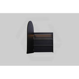 600x900x155mm Lukka Allison Frontlit LED Mirror Arch Shaving Cabinet 3 Colours Lighting Matt Black/Matt White
