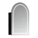 600X900X150Mm Ceto Olivia Matt Black Arch Led Shaving Cabinet Pencil Edge Frontlit Cabinets
