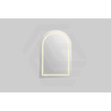 600x900x155mm Lukka Allison Frontlit LED Mirror Arch Shaving Cabinet 3 Colours Lighting Matt Black/Matt White