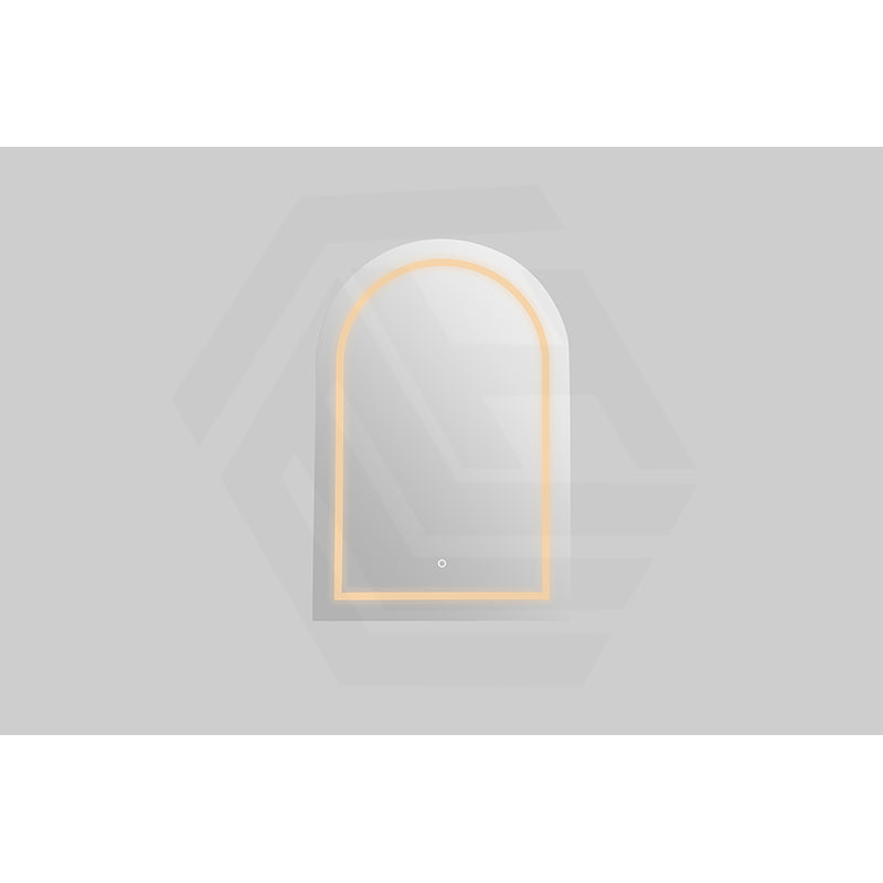 600x900x155mm Lukka Allison Frontlit LED Mirror Arch Shaving Cabinet 3 Colours Lighting Matt Black/Matt White