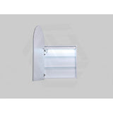 600x900x155mm Lukka Allison Frontlit LED Mirror Arch Shaving Cabinet 3 Colours Lighting Matt Black/Matt White