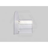 600x900x155mm Lukka Allison Frontlit LED Mirror Arch Shaving Cabinet 3 Colours Lighting Matt Black/Matt White