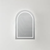600X900X150Mm Ceto Olivia Matt Black Arch Led Shaving Cabinet Pencil Edge Frontlit Cabinets