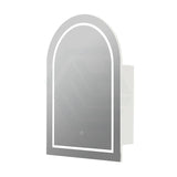 Lukka Allison 600x900x150mm Arch Frontlit LED Shaving Cabinet Variant Colour Available