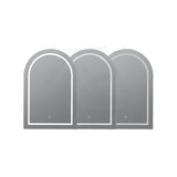 Lukka Allison 600x900x150mm Arch Frontlit LED Shaving Cabinet Variant Colour Available