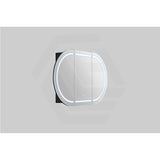 900/1200/1500mm Lukka Allison Pill Shape Frontlit LED Mirror Oval Shaving Cabinet 3 Colours Lighting Matt Black/Matt White