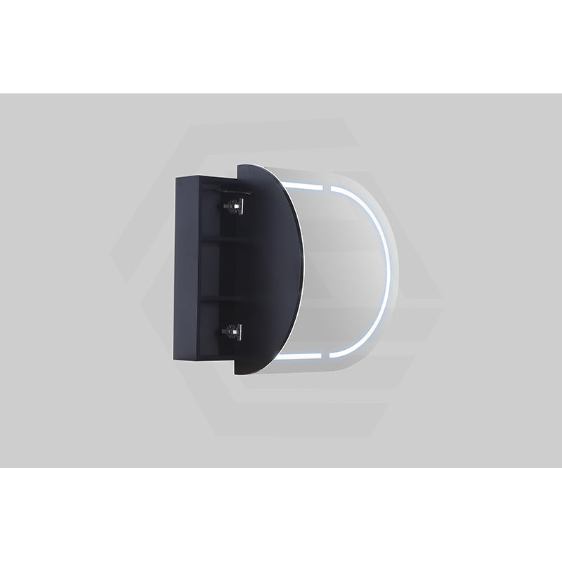 900/1200/1500mm Lukka Allison Pill Shape Frontlit LED Mirror Oval Shaving Cabinet 3 Colours Lighting Matt Black/Matt White