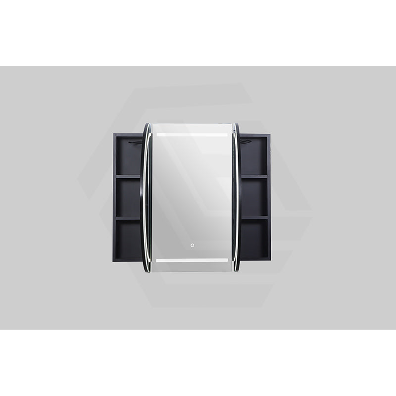 900/1200/1500mm Lukka Allison Pill Shape Frontlit LED Mirror Oval Shaving Cabinet 3 Colours Lighting Matt Black/Matt White